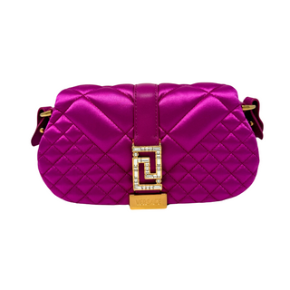 Versace Greca Goddess Satin Mini Bag