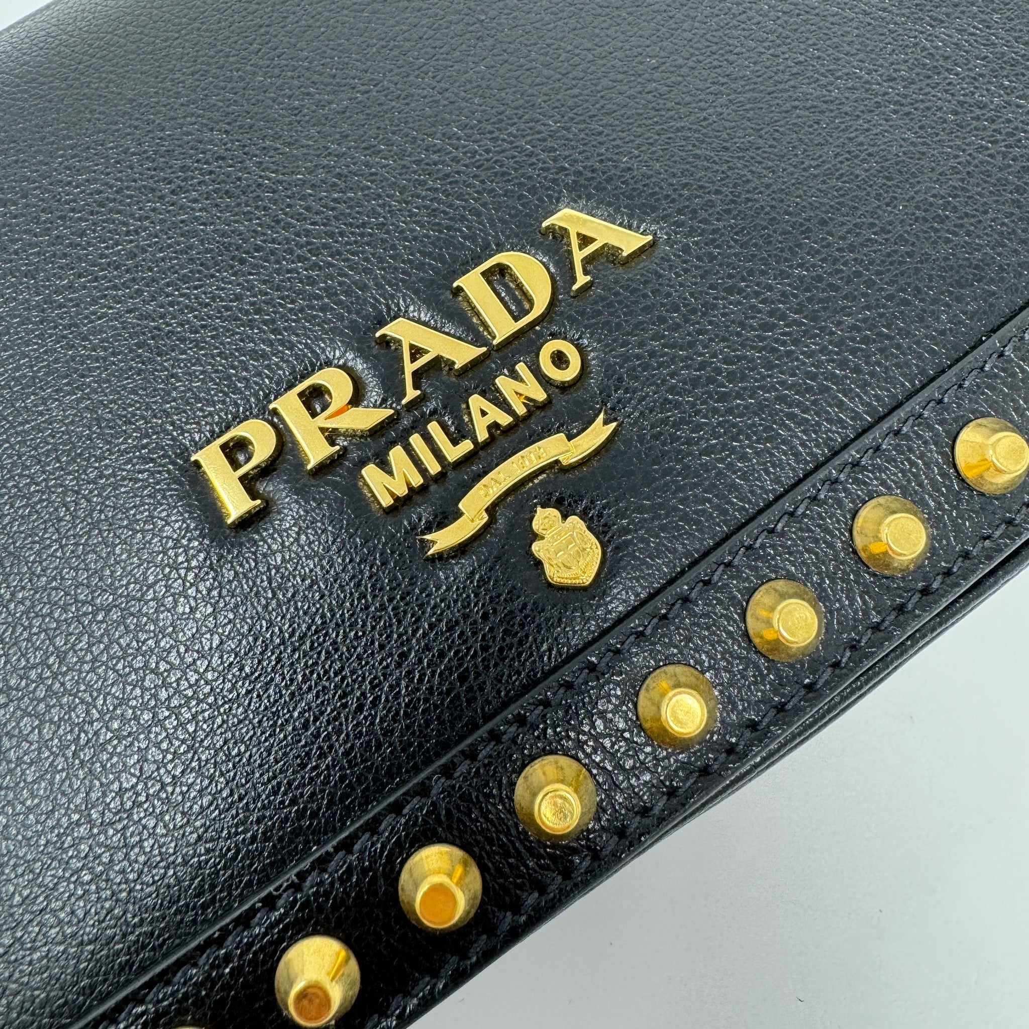 Prada Pattina Glace Calf Crossbody Bag Luxie Club