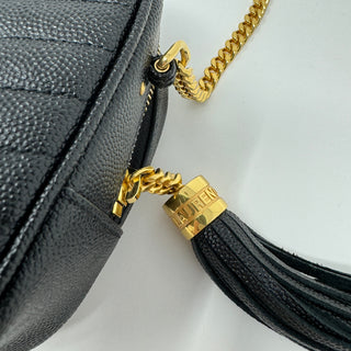 Saint Laurent Mini Lou Grain de Poudre Camera Crossbody Bag