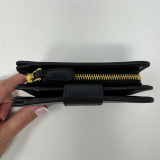 Prada Soft Leather Zip Around Compact Wallet
