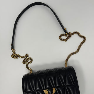 Versace Virtus Quilted Shoulder Bag