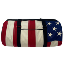 Load image into Gallery viewer, Saint Laurent Canvas American Flag Barrel Bag
