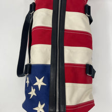 Load image into Gallery viewer, Saint Laurent Canvas American Flag Barrel Bag

